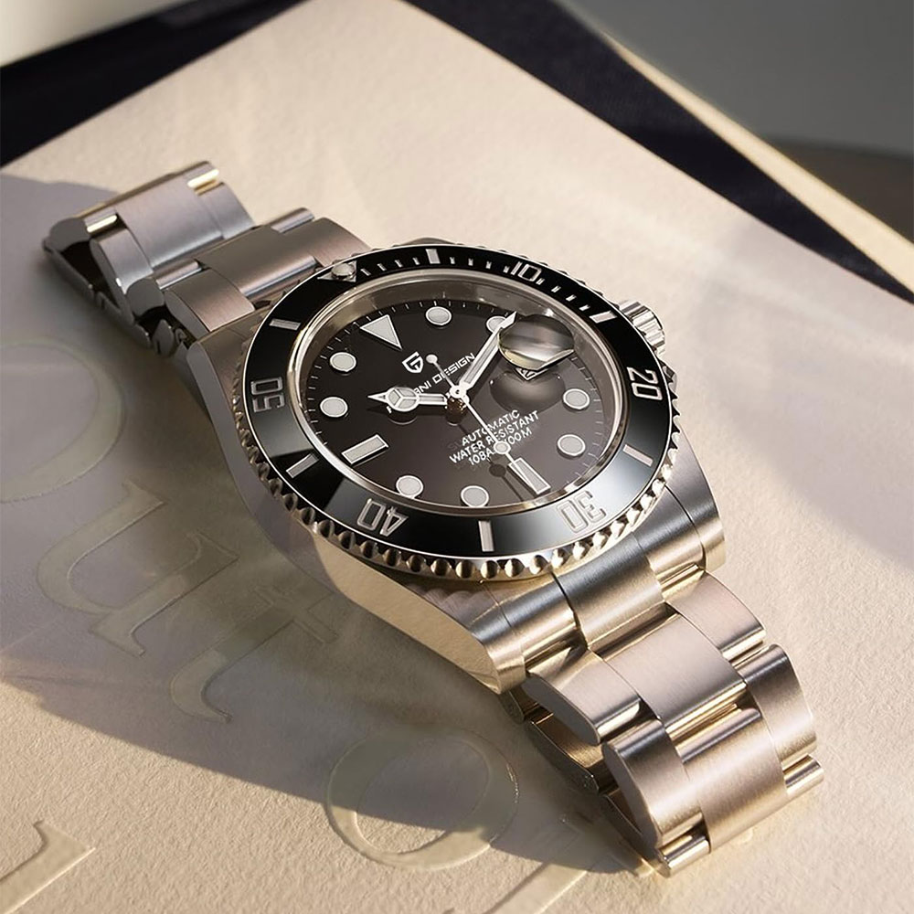 Rolex Watch Submariner - 43mm Diving Watch PAGANI DESIGN Automatic