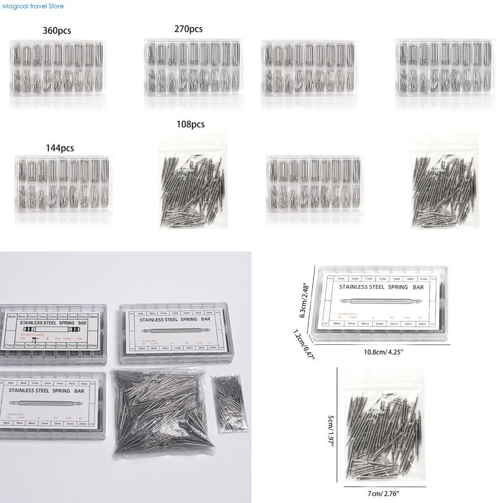 Spring Bar Tool Set - N2UB 108/144/270/360 pcs Watch Link Pins
