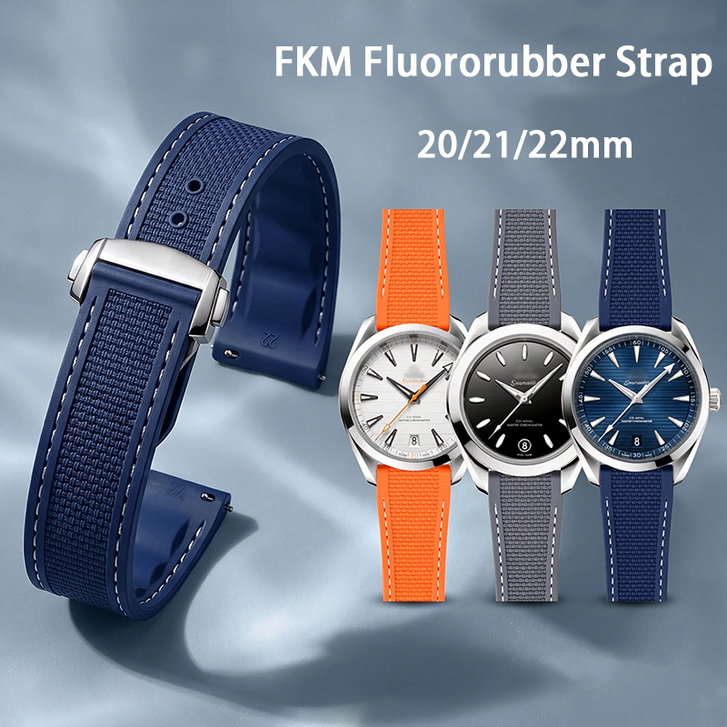 FKM Folding Buckle Strap 20mm  - Omega Watch Seamaster review and price