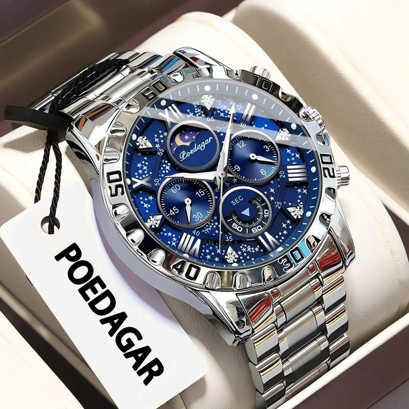 POEDAGAR Luxury Fashion Man Wa - Patek Philippe Watch Nautilus review and price