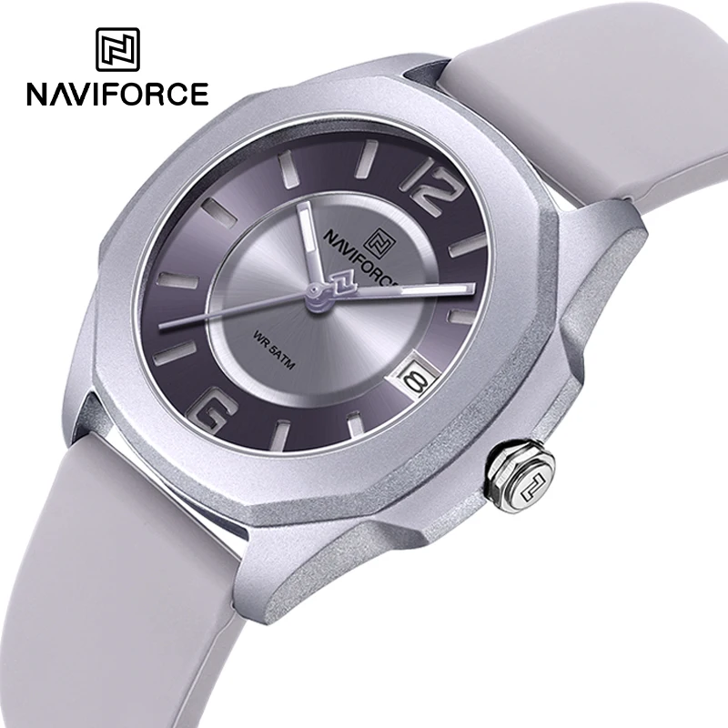 NAVIFORCE 7107 Watch for Women - Silicone Band Women review and price